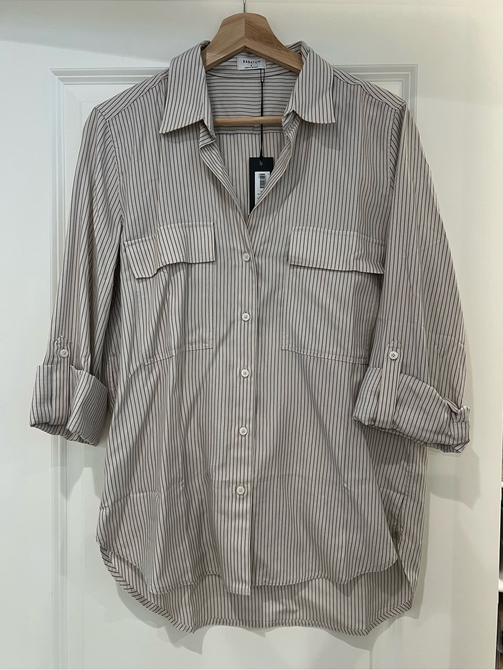 Aritzia / Babaton Striped Button-Up Blouse
